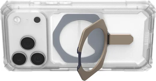 UAG Plasma XTE iPhone 17 Pro Hoesje MagSafe Stand Back Cover Titanium Clear afbeelding 5