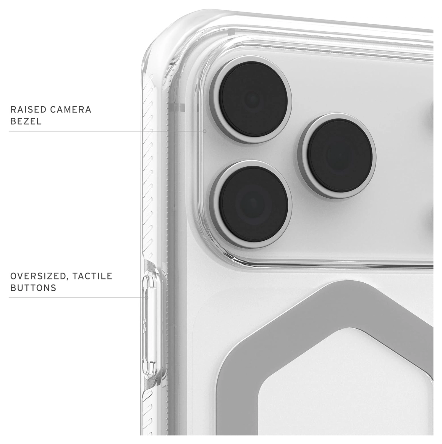 UAG Plyo Pro iPhone 17 Pro Hoesje MagSafe Back Cover Ice Zilver afbeelding 7