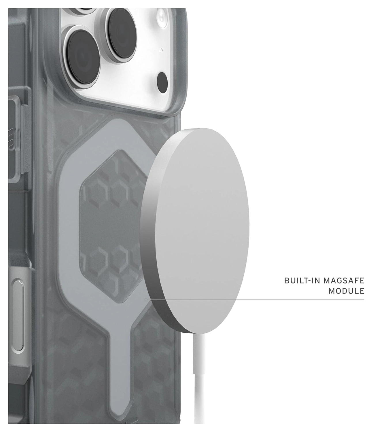 UAG Essential Armor iPhone 17 Pro Hoesje MagSafe Back Cover Ash afbeelding 5