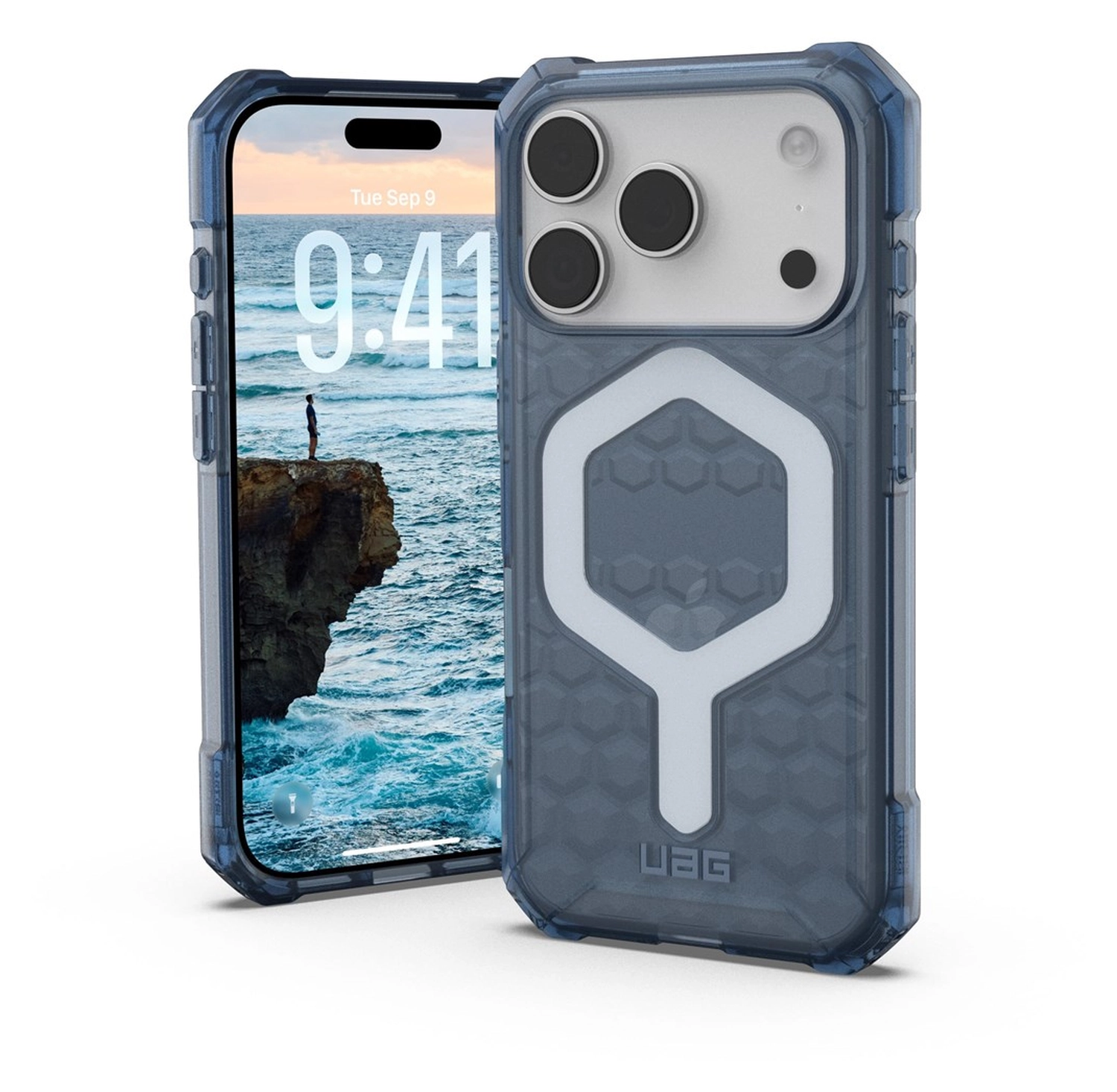 UAG Essential Armor iPhone 17 Pro Hoesje MagSafe Back Cover Blauw afbeelding 1