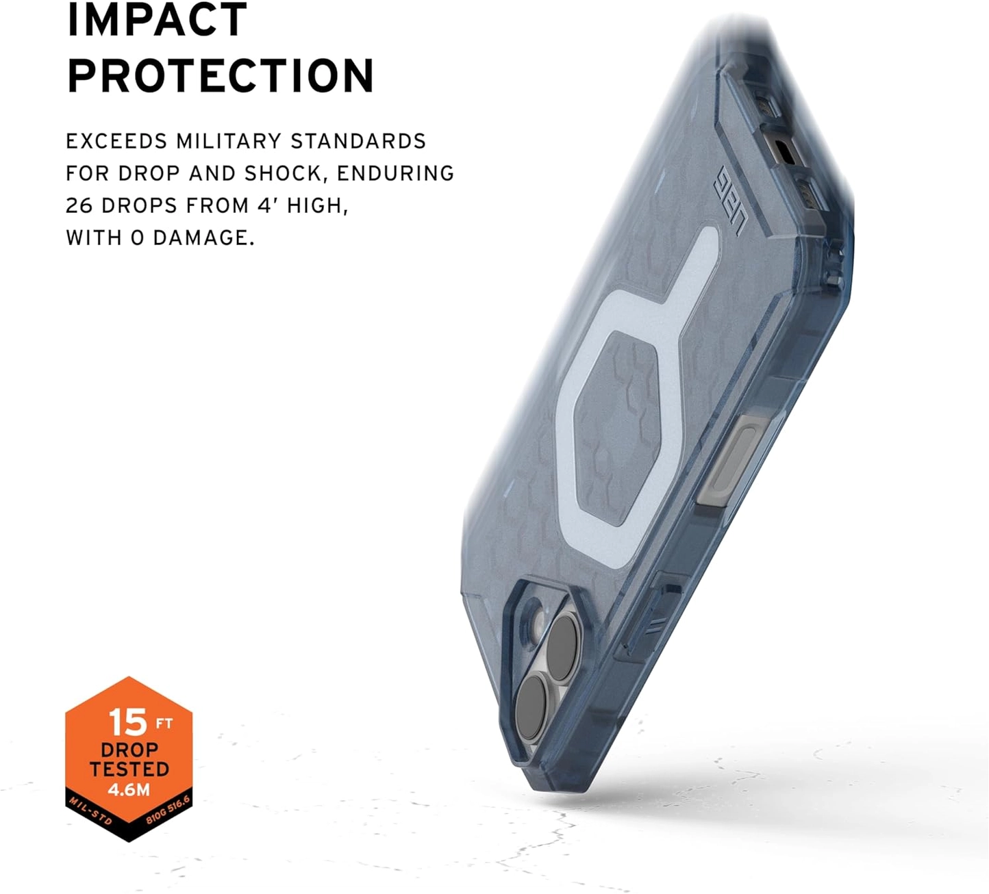 UAG Essential Armor Apple iPhone 17 Hoesje MagSafe Back Cover Blauw afbeelding 4