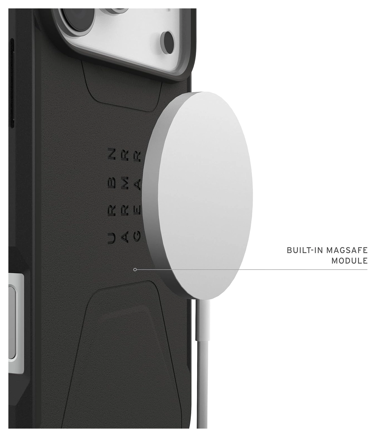 UAG Civilian iPhone 17 Pro Max Hoesje MagSafe Back Cover Zwart afbeelding 5