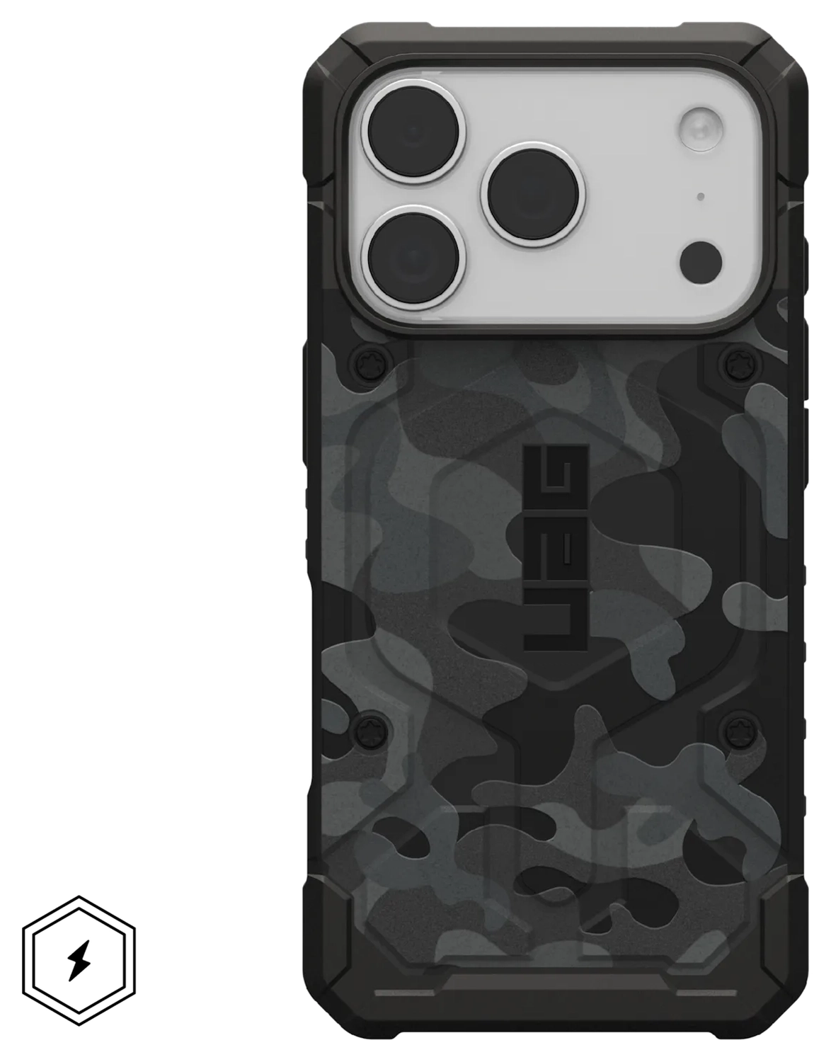 UAG Pathfinder iPhone 17 Pro Hoesje MagSafe Back Cover Camo Zwart afbeelding 8
