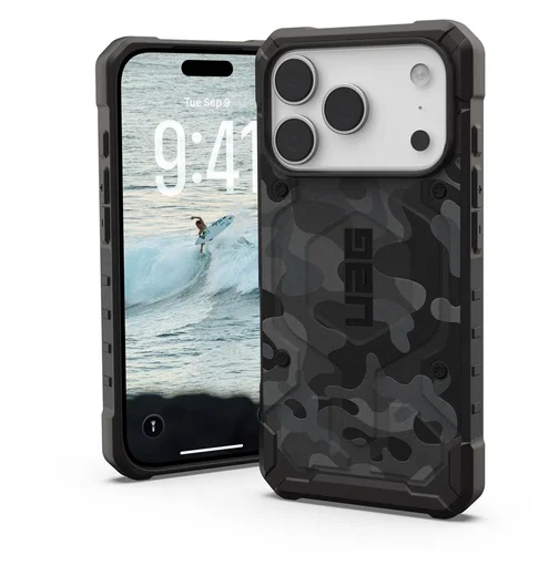 UAG Pathfinder iPhone 17 Pro Hoesje MagSafe Back Cover Camo Zwart afbeelding 1