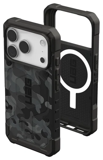 UAG Pathfinder iPhone 17 Pro Hoesje MagSafe Back Cover Camo Zwart afbeelding 2