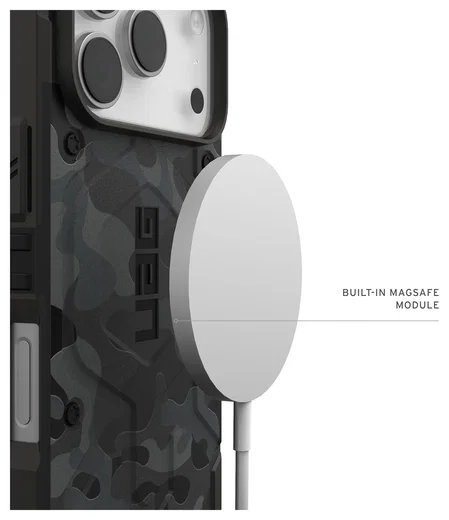 UAG Pathfinder iPhone 17 Pro Hoesje MagSafe Back Cover Camo Zwart afbeelding 5