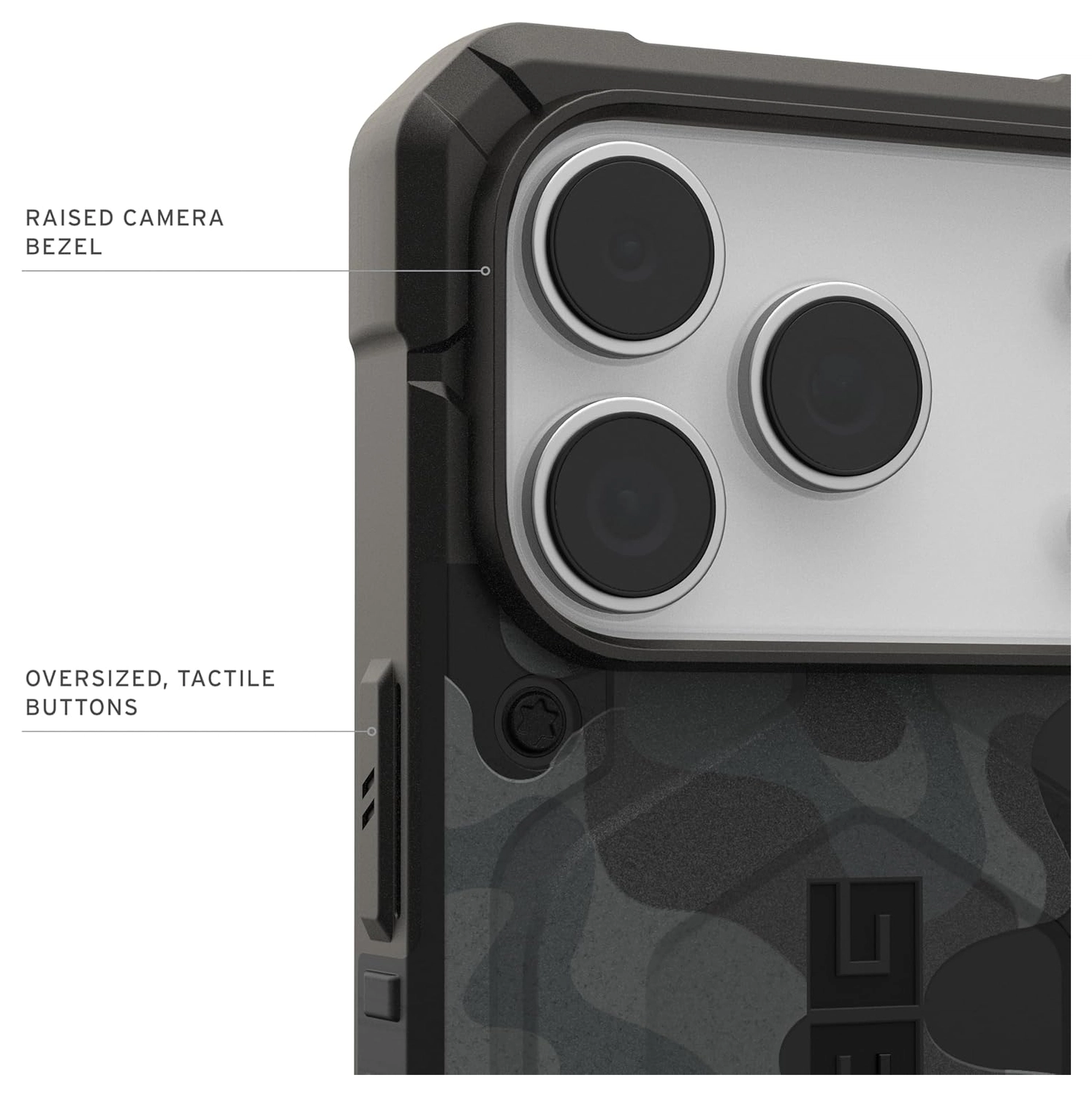 UAG Pathfinder iPhone 17 Pro Hoesje MagSafe Back Cover Camo Zwart afbeelding 6