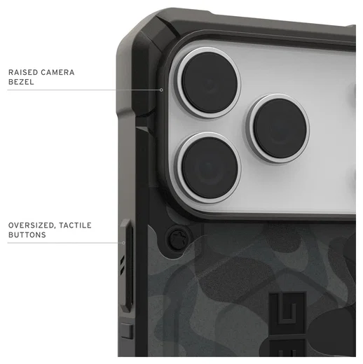 UAG Pathfinder iPhone 17 Pro Hoesje MagSafe Back Cover Camo Zwart afbeelding 6