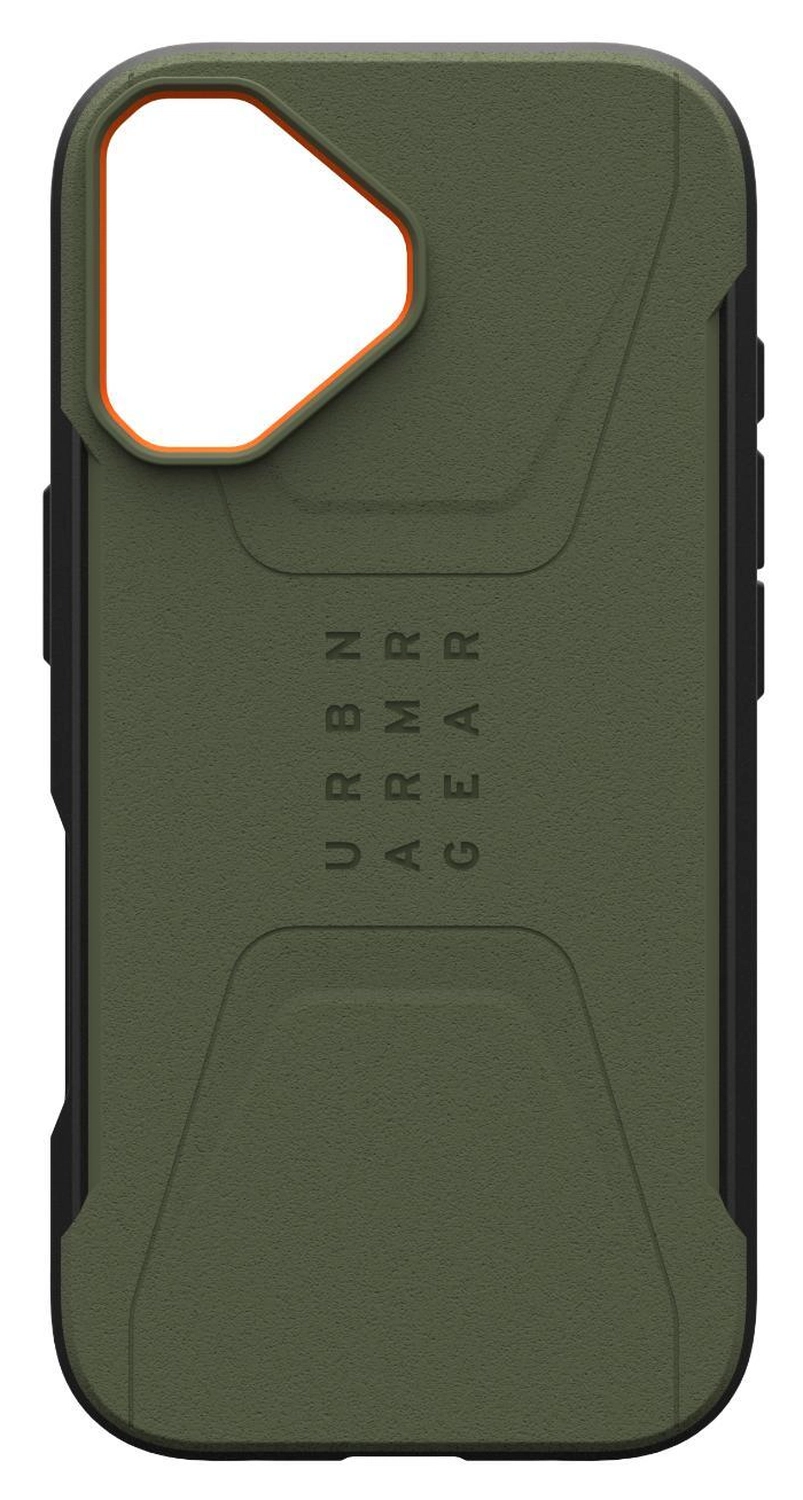 UAG Civilian Apple iPhone 17 Hoesje MagSafe Back Cover Groen Oranje afbeelding 11