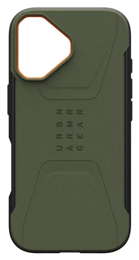 UAG Civilian Apple iPhone 17 Hoesje MagSafe Back Cover Groen Oranje afbeelding 11