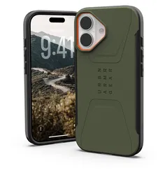 UAG Civilian Apple iPhone 17 Hoesje MagSafe Back Cover Groen Oranje afbeelding