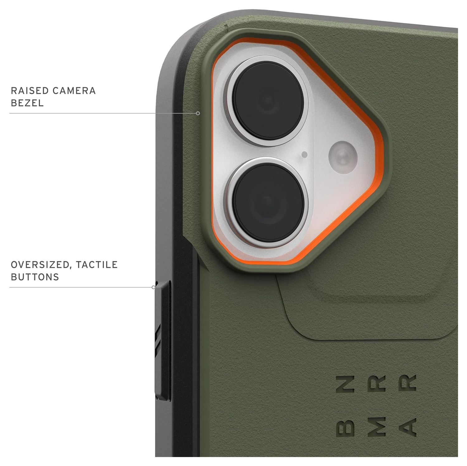 UAG Civilian Apple iPhone 17 Hoesje MagSafe Back Cover Groen Oranje afbeelding 7