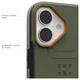 UAG Civilian Apple iPhone 17 Hoesje MagSafe Back Cover Groen Oranje afbeelding 7