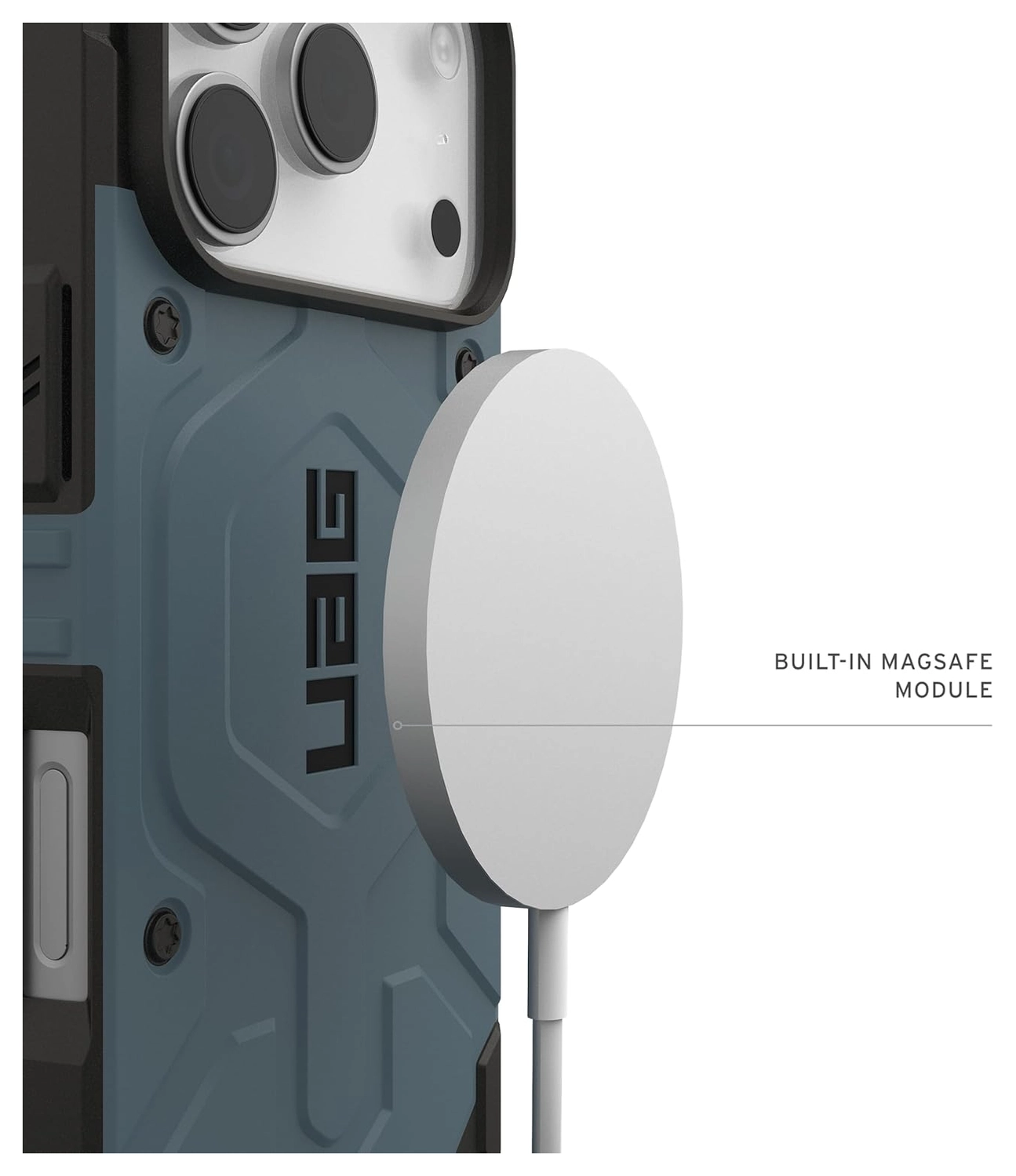 UAG Pathfinder iPhone 17 Pro Hoesje MagSafe Back Cover Blauw afbeelding 5