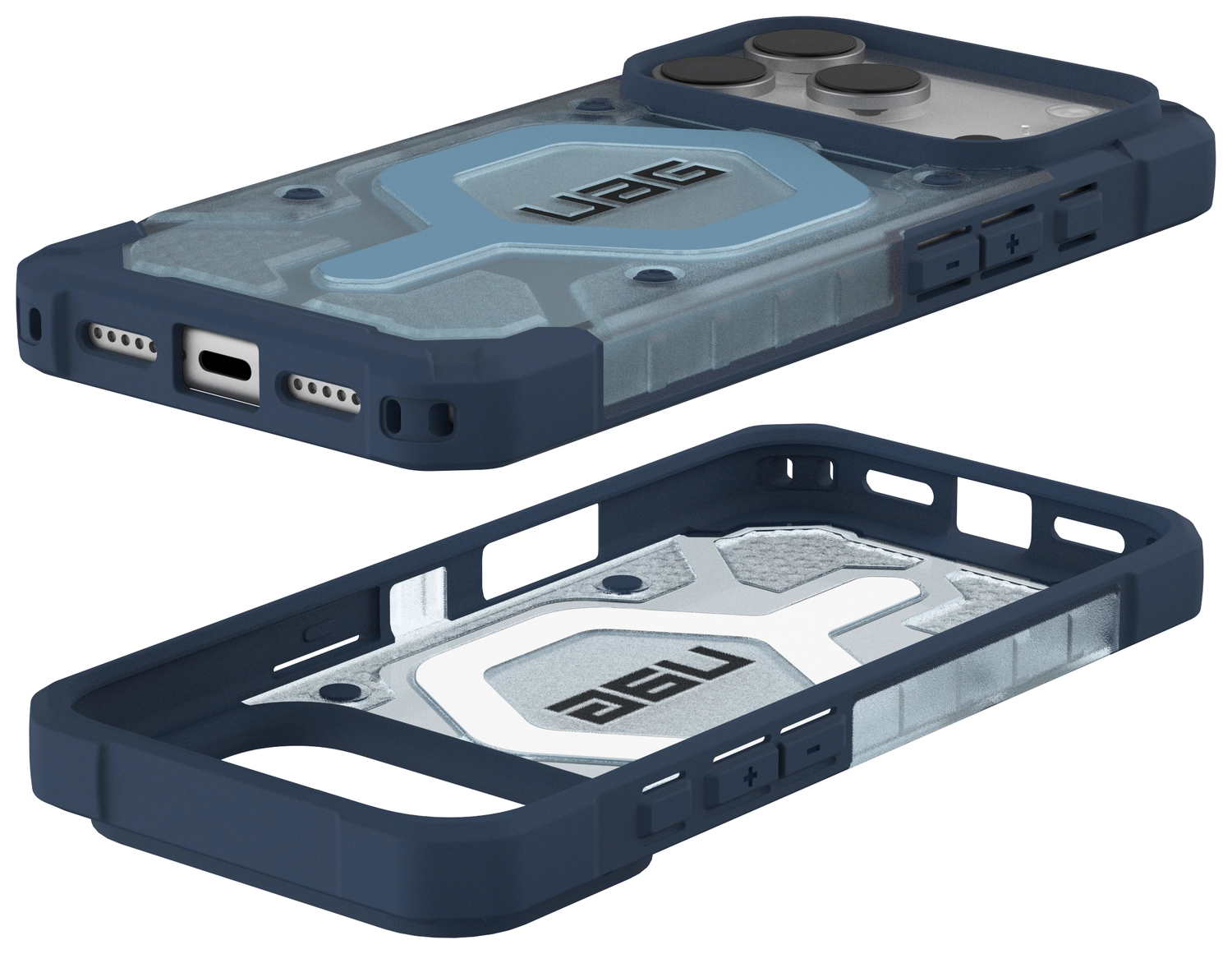UAG Pathfinder Clear iPhone 17 Pro Hoesje MagSafe met Koord Blauw afbeelding 10