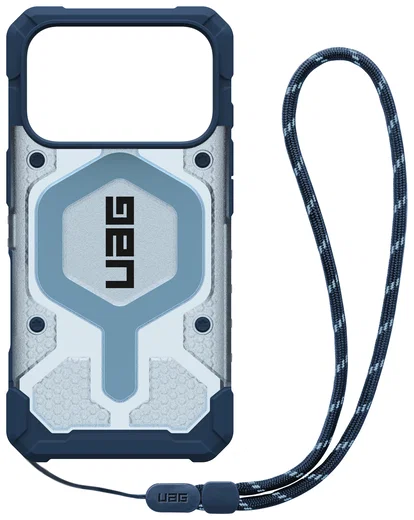 UAG Pathfinder Clear iPhone 17 Pro Hoesje MagSafe met Koord Blauw afbeelding 2