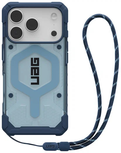 UAG Pathfinder Clear iPhone 17 Pro Hoesje MagSafe met Koord Blauw afbeelding 1