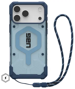 UAG Pathfinder Clear iPhone 17 Pro Max Hoesje MagSafe met Koord Blauw