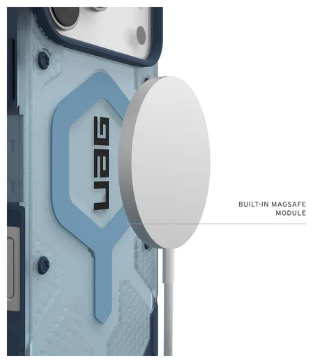 UAG Pathfinder Clear iPhone 17 Pro Max Hoesje MagSafe met Koord Blauw afbeelding 5