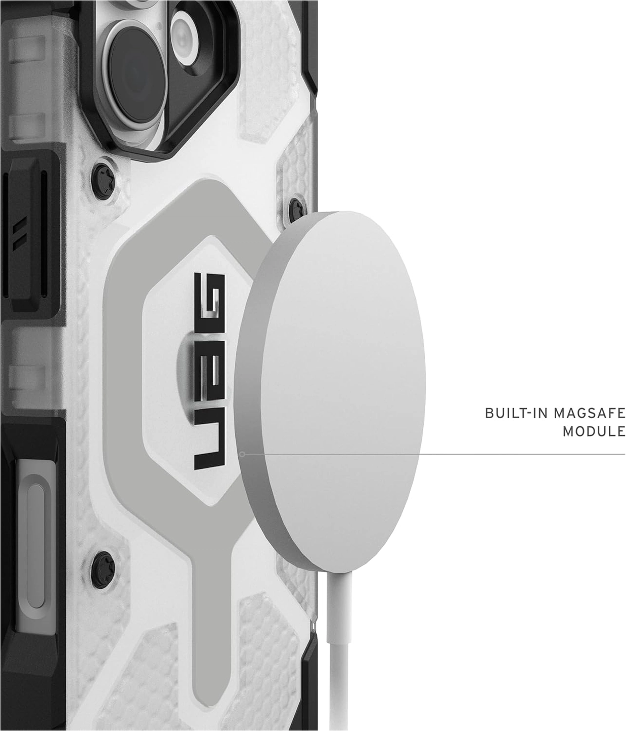 UAG Pathfinder Apple iPhone 17 Hoesje MagSafe Back Cover Ice Zilver afbeelding 5