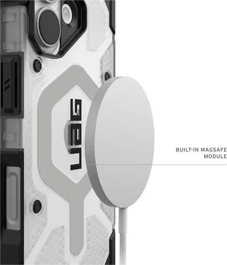 UAG Pathfinder Apple iPhone 17 Hoesje MagSafe Back Cover Ice Zilver afbeelding 5