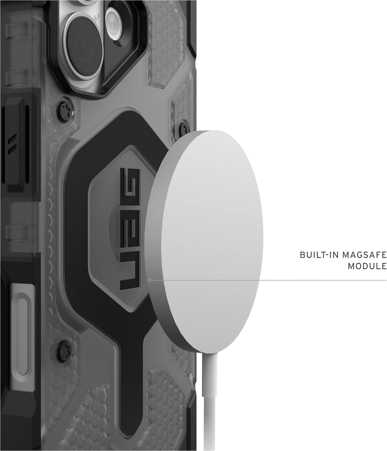 UAG Pathfinder Apple iPhone 17 Hoesje MagSafe Back Cover Ash Zwart afbeelding 5