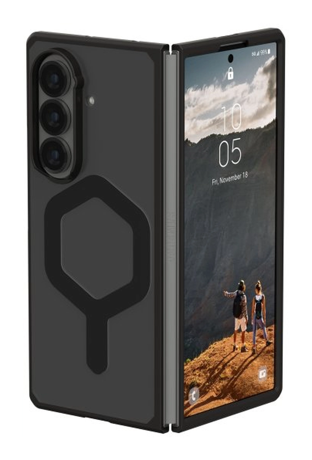 UAG Mouve Samsung Galaxy Z Fold 7 Hoesje MagSafe Back Cover Ash afbeelding 1