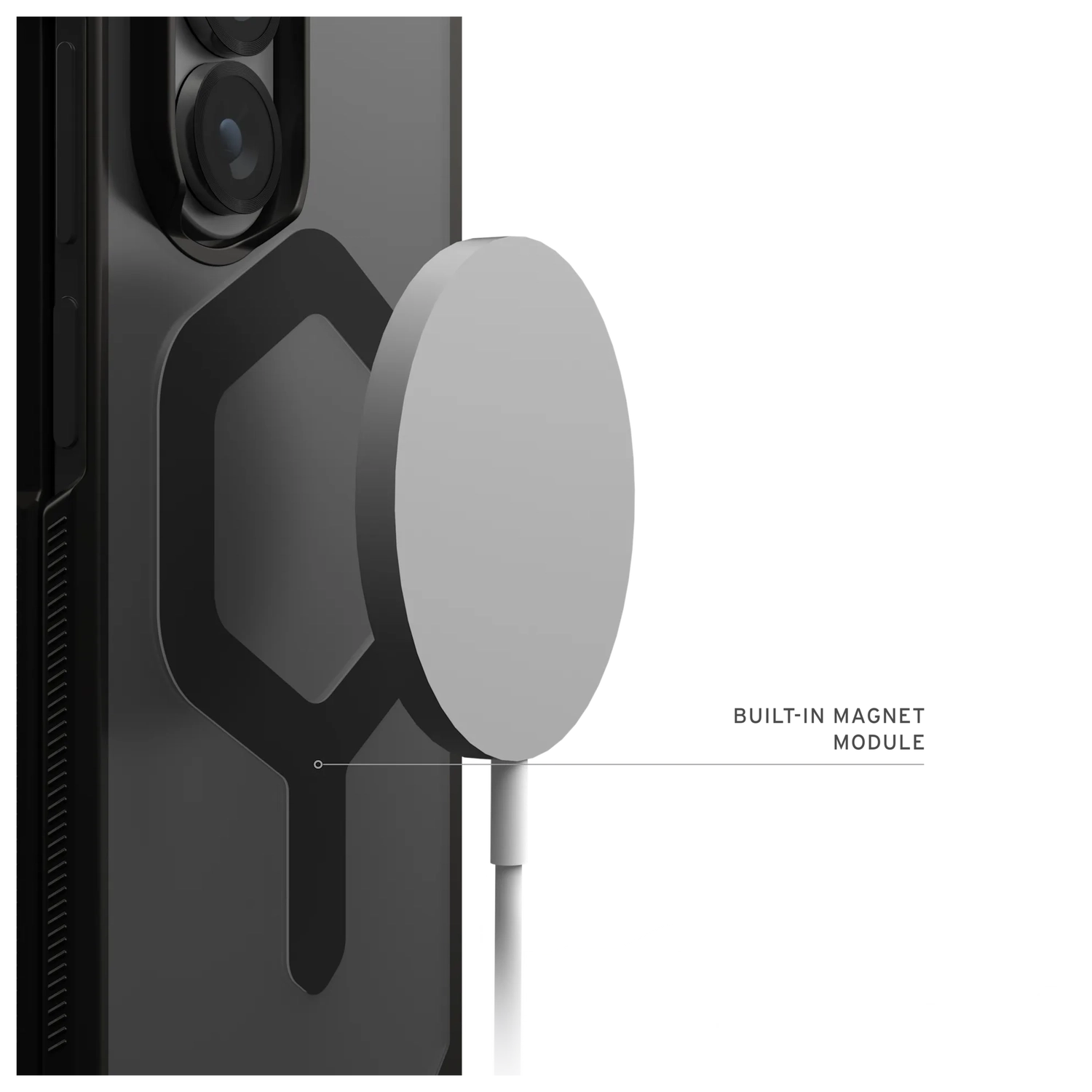 UAG Mouve Samsung Galaxy Z Fold 7 Hoesje MagSafe Back Cover Ash afbeelding 3