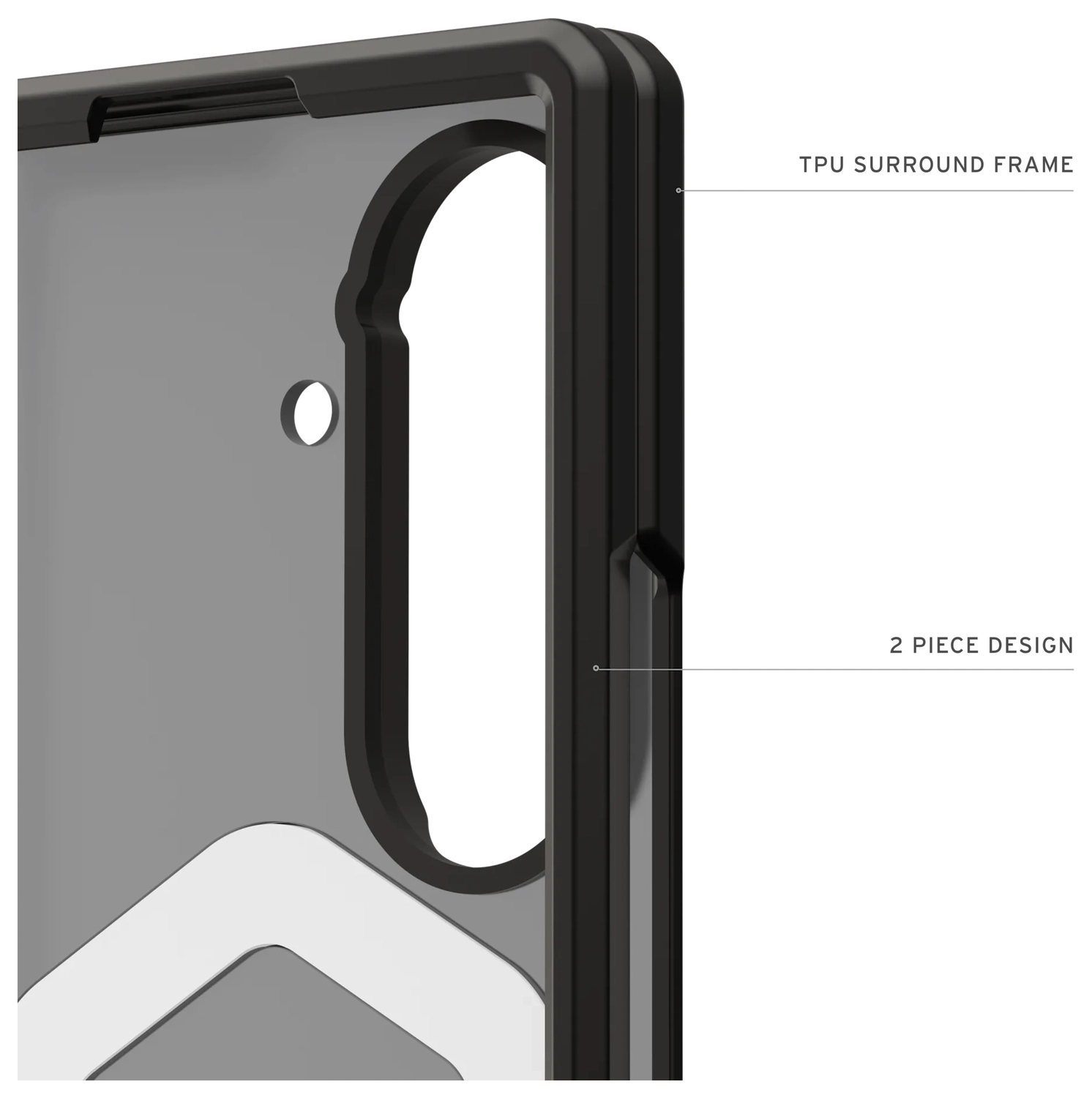 UAG Mouve Samsung Galaxy Z Fold 7 Hoesje MagSafe Back Cover Ash afbeelding 7