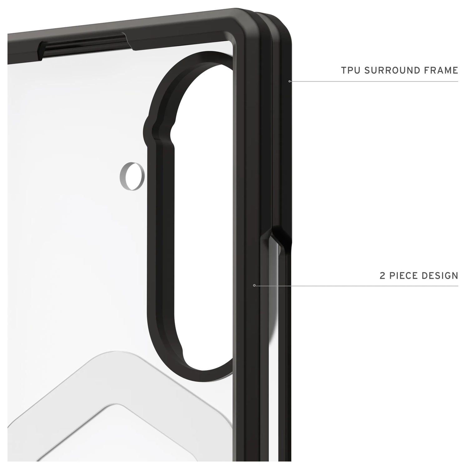 UAG Mouve Samsung Galaxy Z Fold 7 Hoesje MagSafe Back Cover Ice afbeelding 8