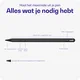 Buddi Flow 2 Universele Stylus Pen voor Android en iPad Zwart afbeelding 3
