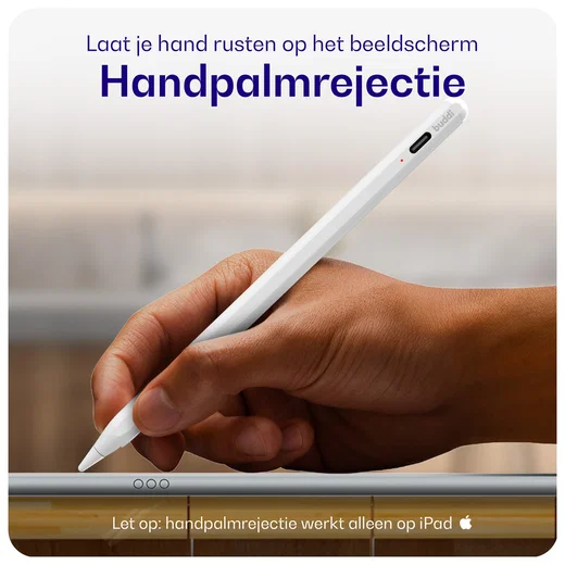 Buddi Flow 2 Universele Stylus Pen voor Android en iPad Wit afbeelding 4