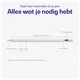 Buddi Flow 2 Universele Stylus Pen voor Android en iPad Wit afbeelding 3