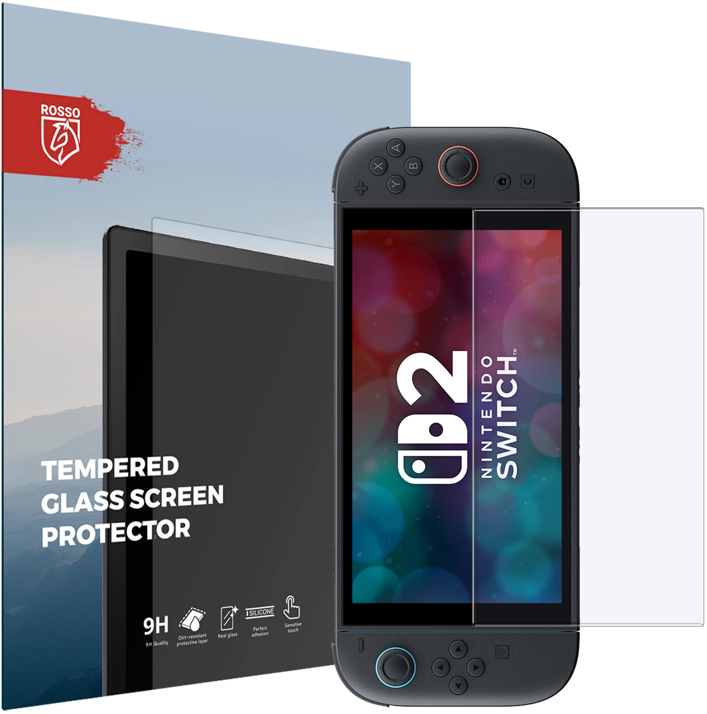 Rosso Nintendo Switch 2 9H Tempered Glass Screen Protector afbeelding 1