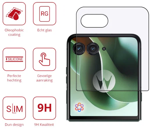 Rosso Motorola Razr 60 Ultra 9H Tempered Glass Screen Protector afbeelding 2