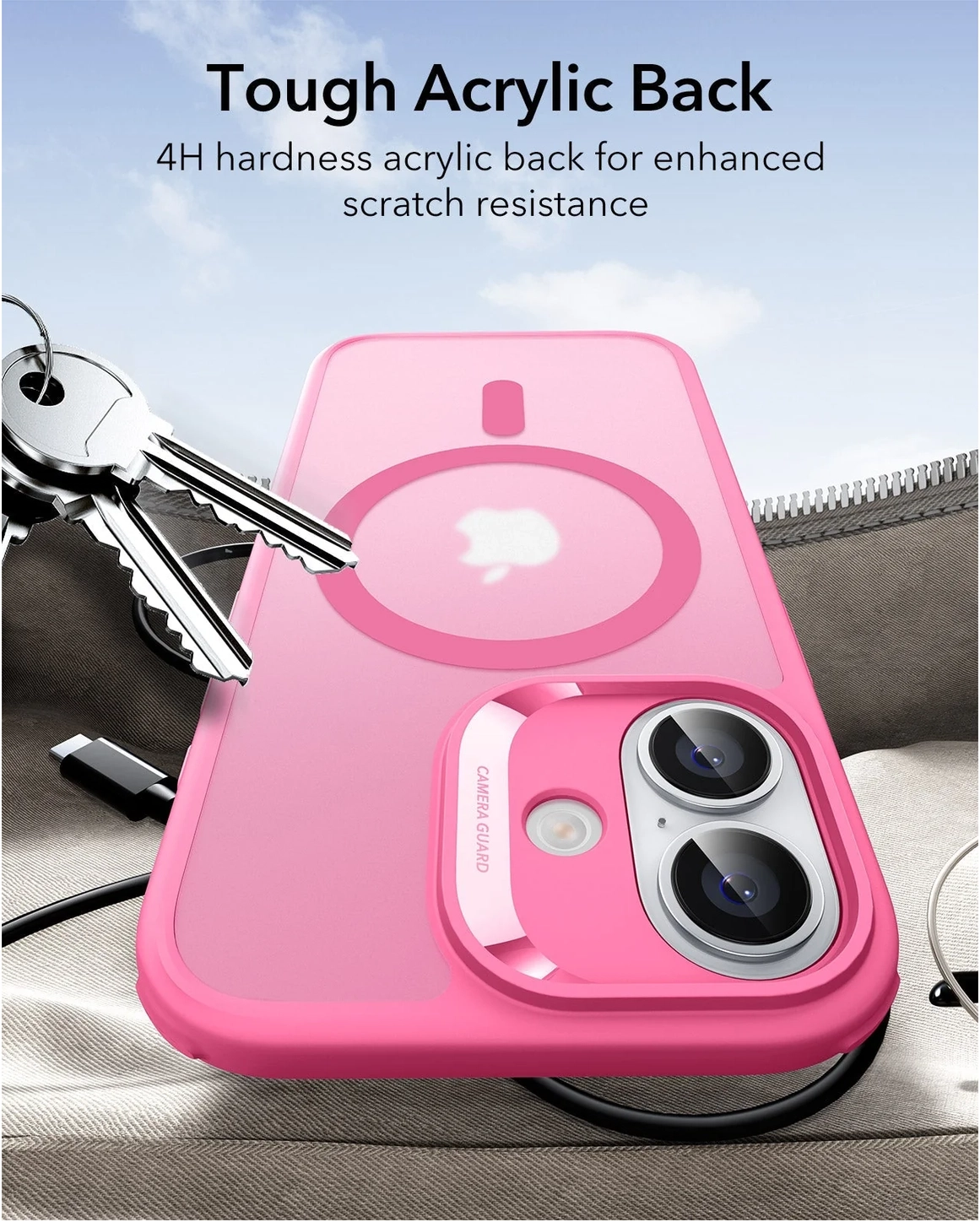 ESR Classic Hybrid iPhone 17 Hoesje MagSafe Back Cover Roze afbeelding 6