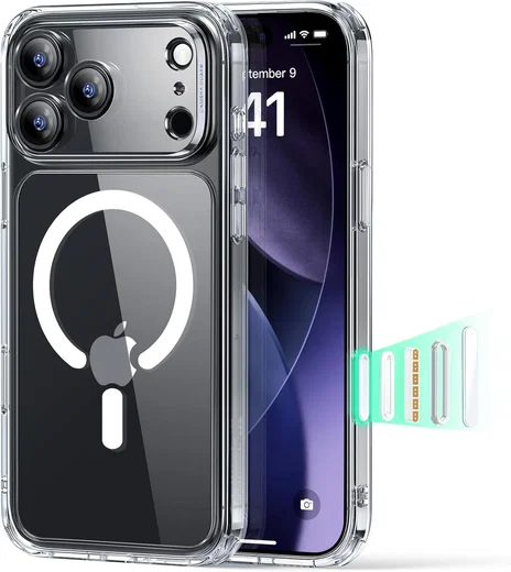 ESR Classic Hybrid iPhone 17 Pro Hoesje MagSafe Back Cover Transparant afbeelding 1