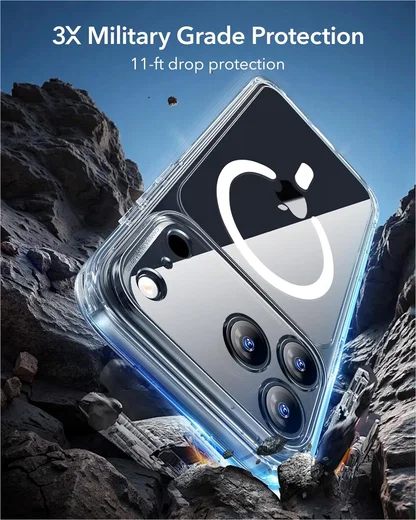 ESR Classic Hybrid iPhone 17 Pro Hoesje MagSafe Back Cover Transparant afbeelding 5