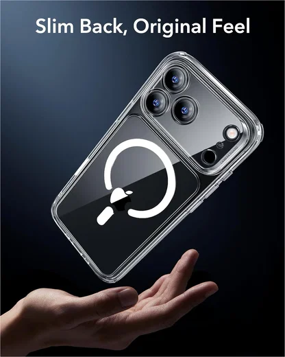 ESR Classic Hybrid iPhone 17 Pro Hoesje MagSafe Back Cover Transparant afbeelding 8