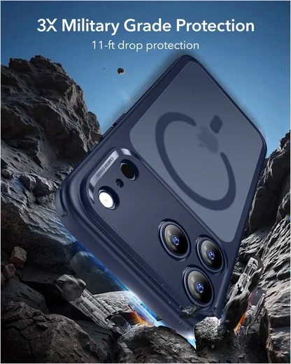 ESR Classic Hybrid iPhone 17 Pro Hoesje MagSafe Back Cover Blauw afbeelding 5