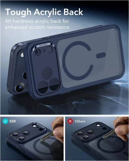 ESR Classic Hybrid iPhone 17 Pro Hoesje MagSafe Back Cover Blauw afbeelding 7