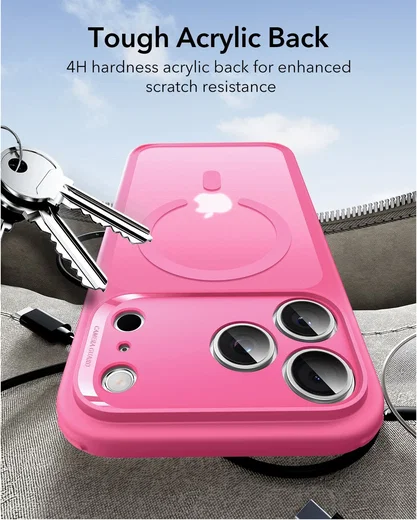 ESR Classic Hybrid iPhone 17 Pro Hoesje MagSafe Back Cover Roze afbeelding 6