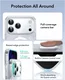ESR Classic Hybrid iPhone 17 Pro Hoesje MagSafe Back Cover Glitter Transparant afbeelding 4