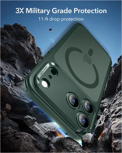 ESR Classic Hybrid iPhone 17 Pro Max Hoesje MagSafe Back Cover Groen afbeelding 5