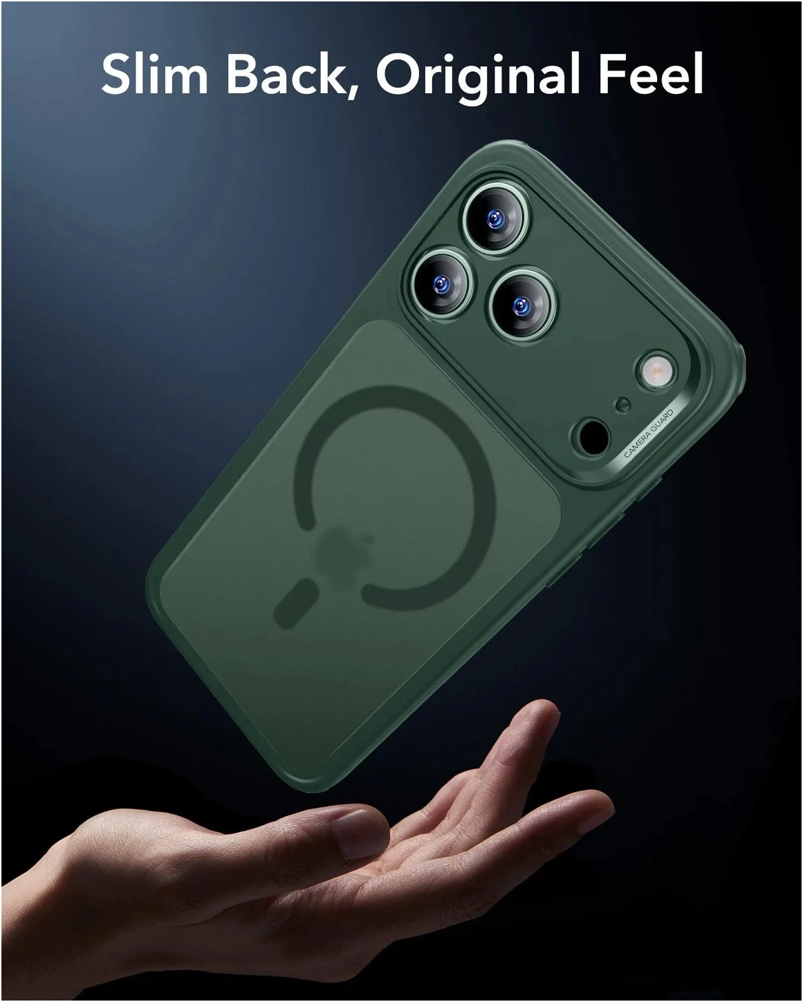 ESR Classic Hybrid iPhone 17 Pro Max Hoesje MagSafe Back Cover Groen afbeelding 7