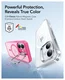 ESR Classic Hybrid MagSafe iPhone 17 Hoesje Stand Back Cover Roze afbeelding 2
