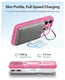 ESR Classic Hybrid MagSafe iPhone 17 Hoesje Stand Back Cover Roze afbeelding 6