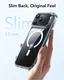 ESR Classic Hybrid MagSafe iPhone 17 Pro Hoesje Stand Transparant afbeelding 6