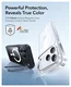 ESR Classic Hybrid MagSafe iPhone 17 Pro Hoesje Stand Transparant Zwart afbeelding 3