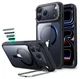 ESR Classic Hybrid MagSafe iPhone 17 Pro Hoesje Stand Transparant Zwart